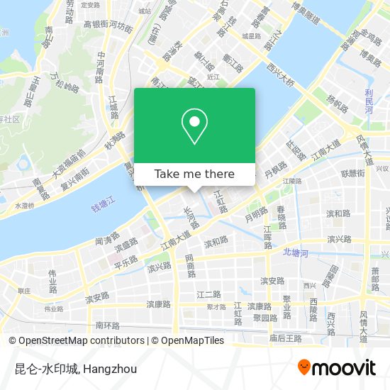 昆仑-水印城 map