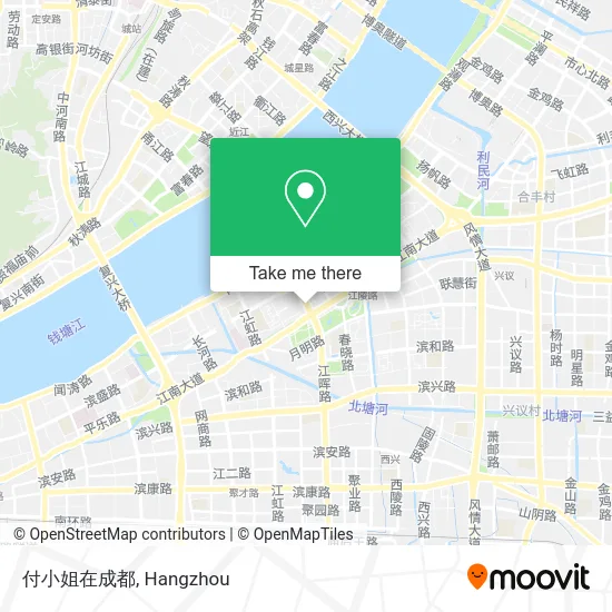 付小姐在成都 map