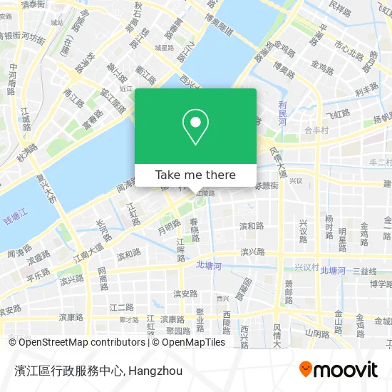濱江區行政服務中心 map