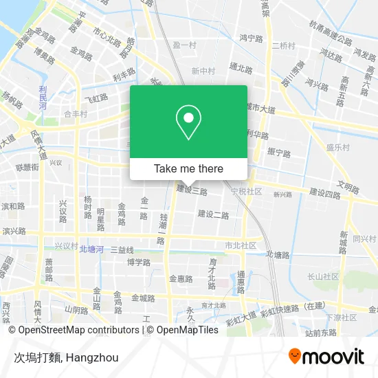 次塢打麵 map