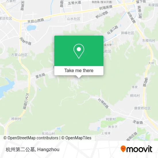 杭州第二公墓 map