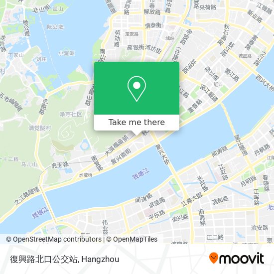 復興路北口公交站 map