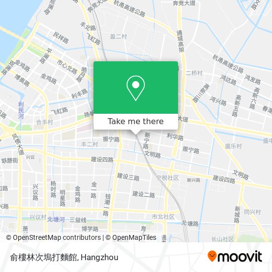 俞樓林次塢打麵館 map