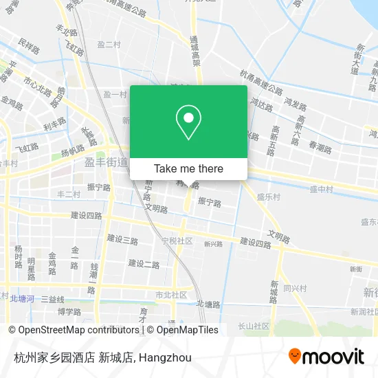 杭州家乡园酒店 新城店 map