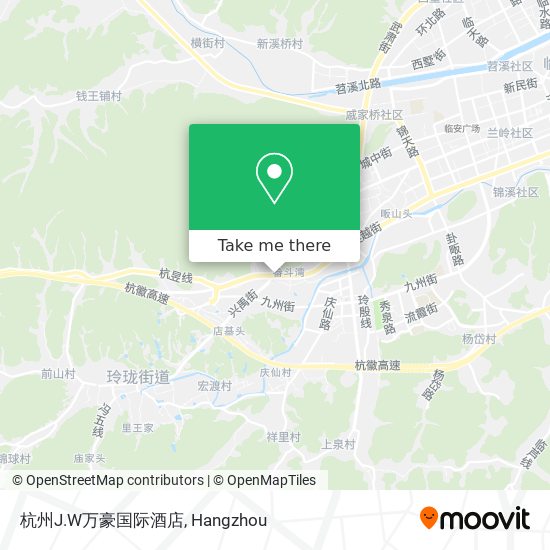 杭州J.W万豪国际酒店 map