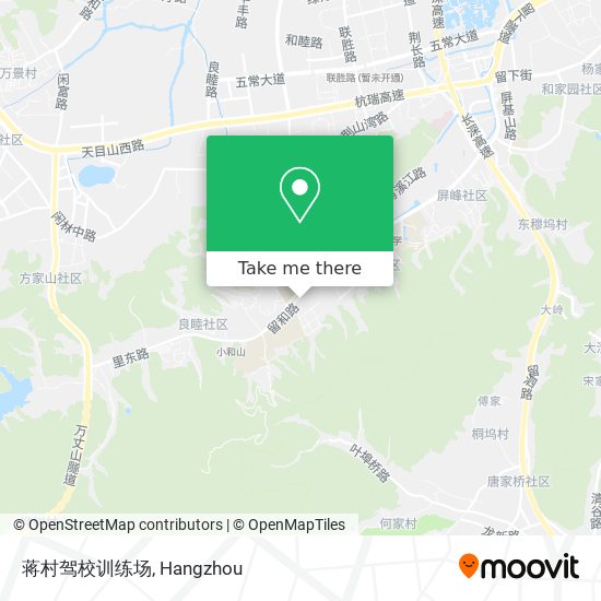 蒋村驾校训练场 map