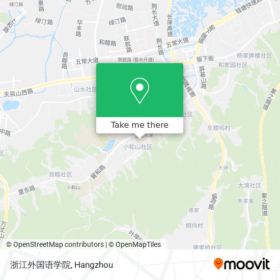浙江外国语学院 map