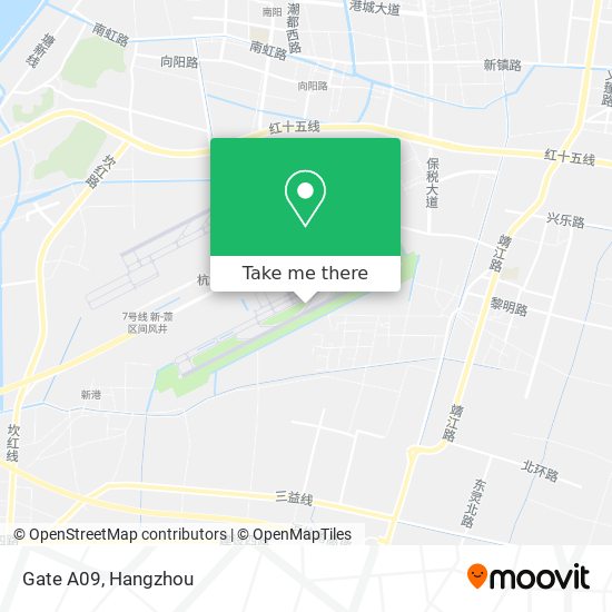 Gate A09 map