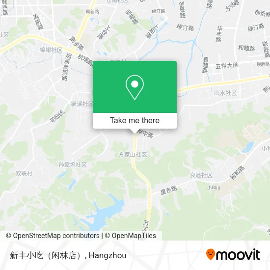 新丰小吃（闲林店） map