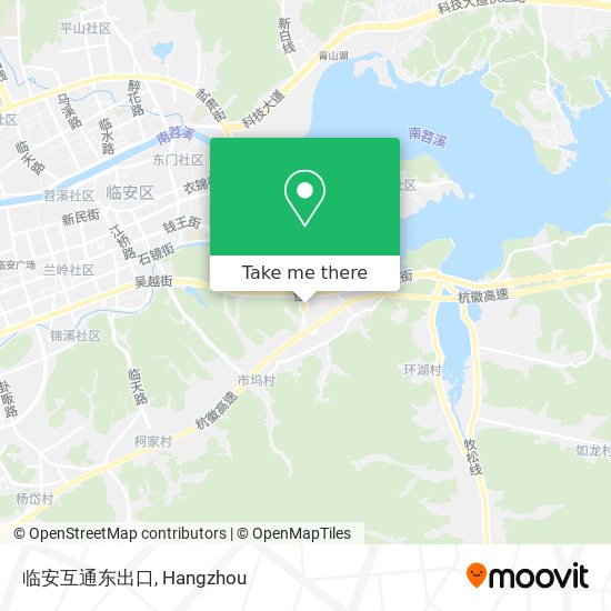 临安互通东出口 map