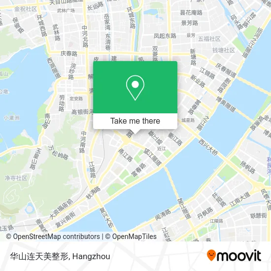 华山连天美整形 map