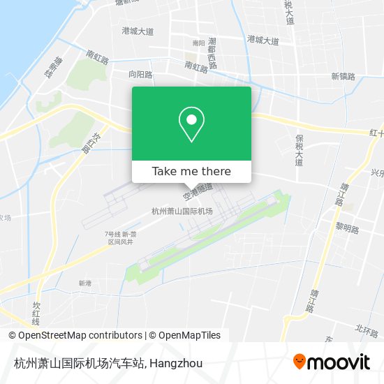 杭州萧山国际机场汽车站 map