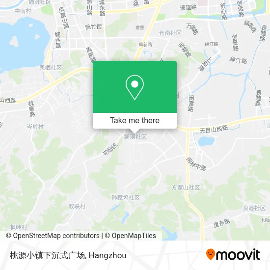 桃源小镇下沉式广场 map