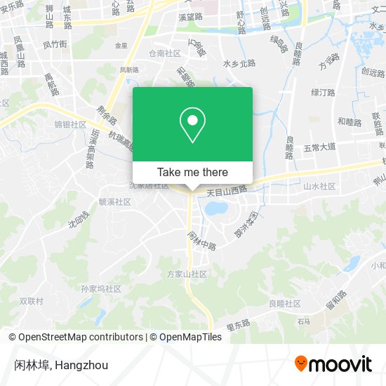 闲林埠 map