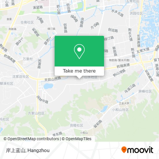 岸上蓝山 map