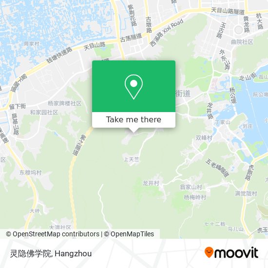 灵隐佛学院 map
