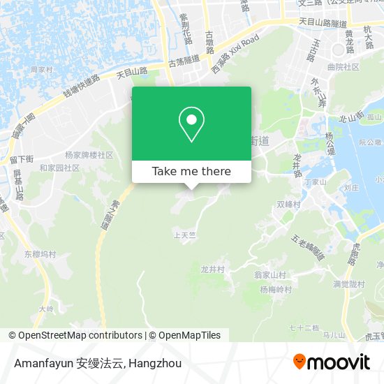 Amanfayun 安缦法云 map