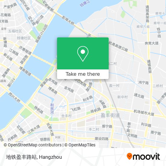 地铁盈丰路站 map