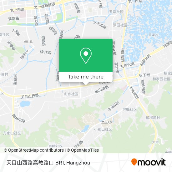 天目山西路高教路口 BRT map