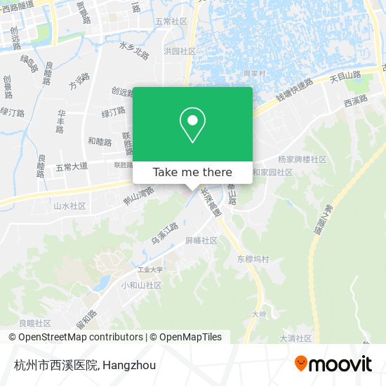 杭州市西溪医院 map