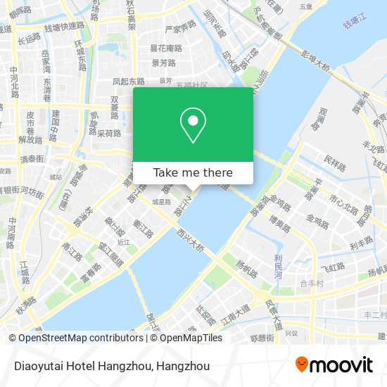 Diaoyutai Hotel Hangzhou map