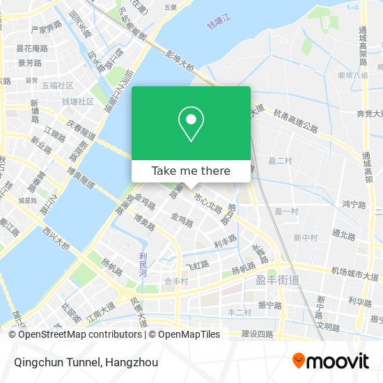 Qingchun Tunnel map