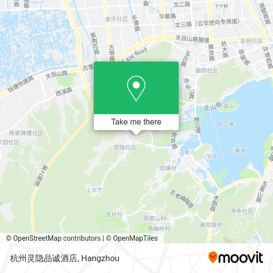 杭州灵隐品诚酒店 map