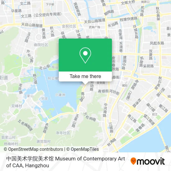 中国美术学院美术馆 Museum of Contemporary Art of CAA map
