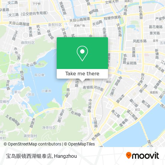 宝岛眼镜西湖银泰店 map