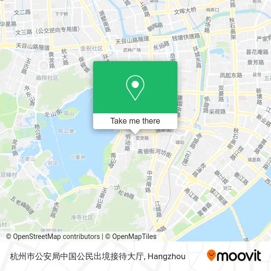 杭州巿公安局中国公民出境接待大厅 map