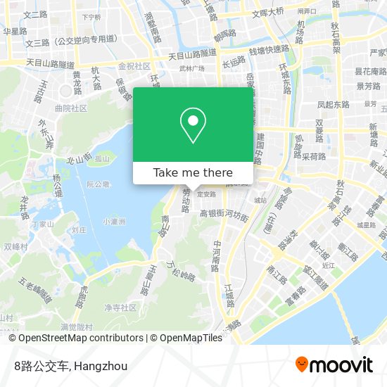 8路公交车 map