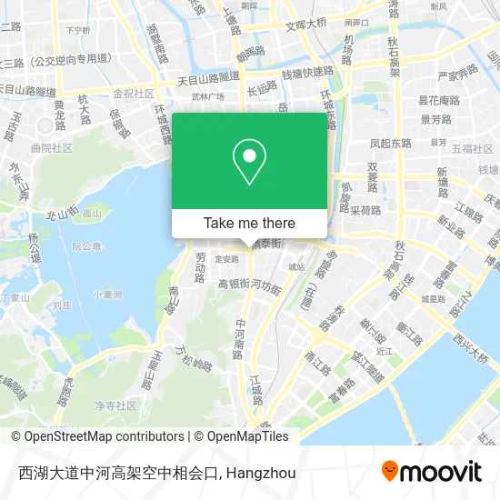 西湖大道中河高架空中相会口 map