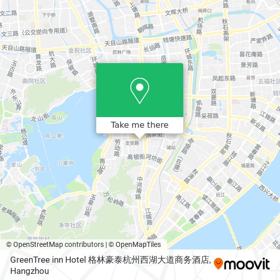 GreenTree inn Hotel 格林豪泰杭州西湖大道商务酒店 map