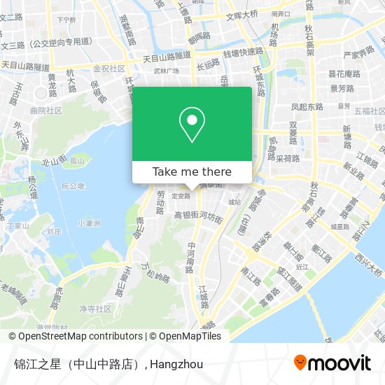 锦江之星（中山中路店） map