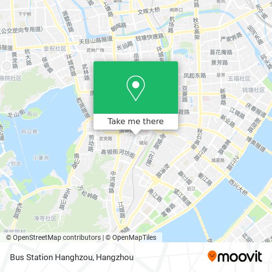 Bus Station Hanghzou map