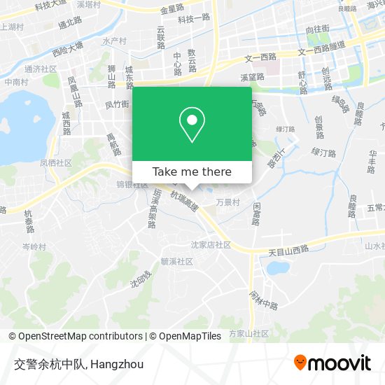 交警余杭中队 map