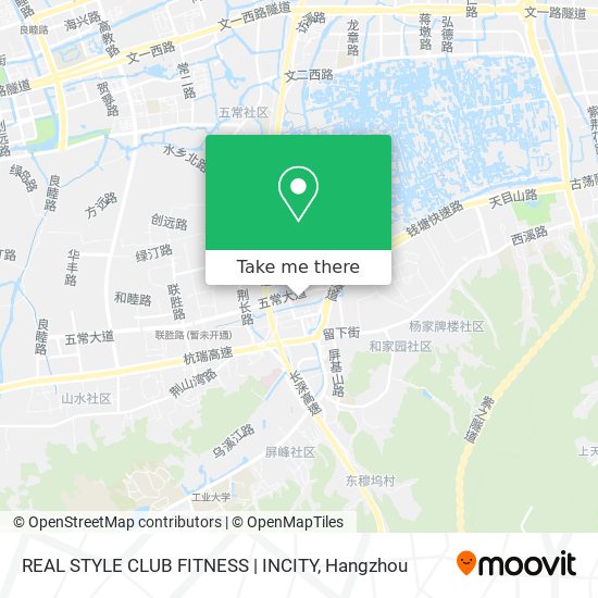 REAL STYLE CLUB FITNESS | INCITY map