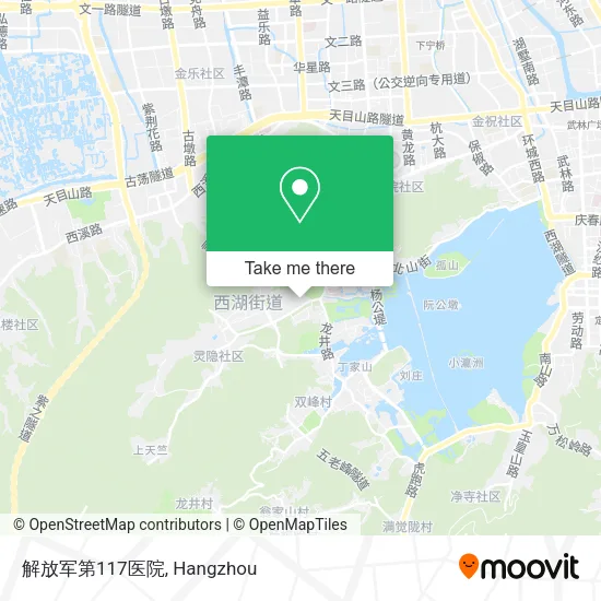 解放军第117医院 map