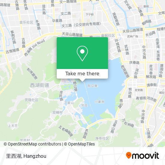 里西湖 map
