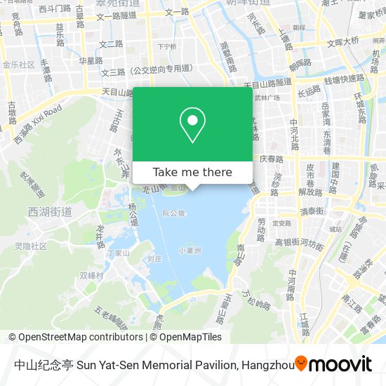 中山纪念亭 Sun Yat-Sen Memorial Pavilion map