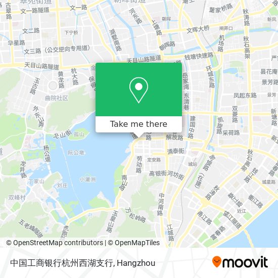 中国工商银行杭州西湖支行 map