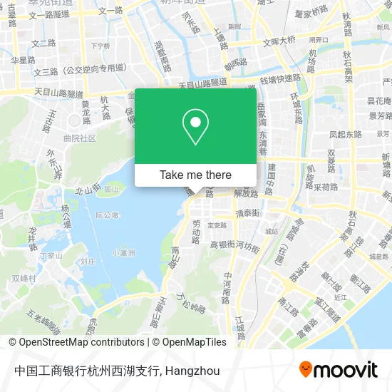 中国工商银行杭州西湖支行 map