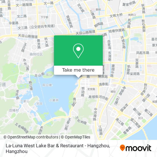 La-Luna West Lake Bar & Restaurant - Hangzhou map