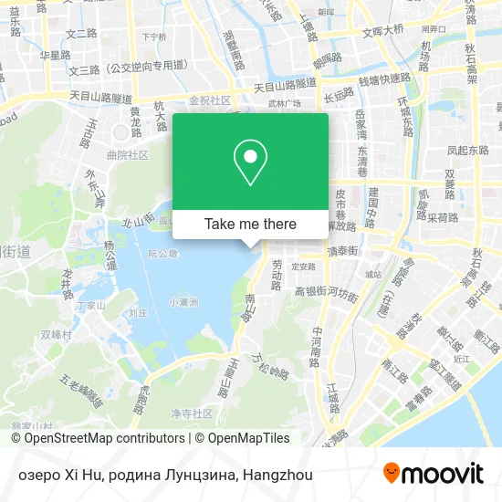 озеро Xi Hu, родина Лунцзина map
