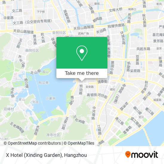 X Hotel (Xinding Garden) map