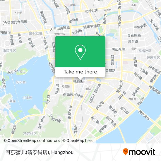 可莎蜜儿(清泰街店) map