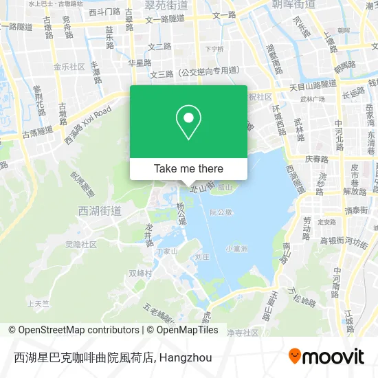 西湖星巴克咖啡曲院風荷店 map