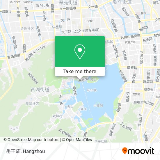 岳王庙 map
