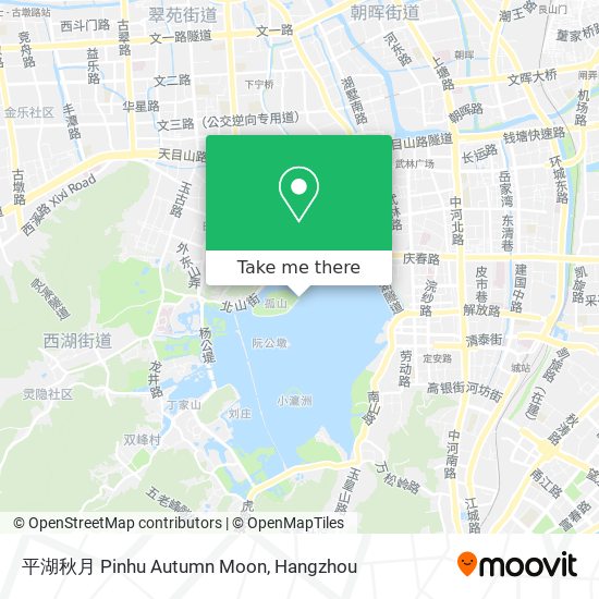 平湖秋月 Pinhu Autumn Moon map