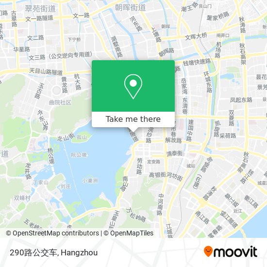 290路公交车 map